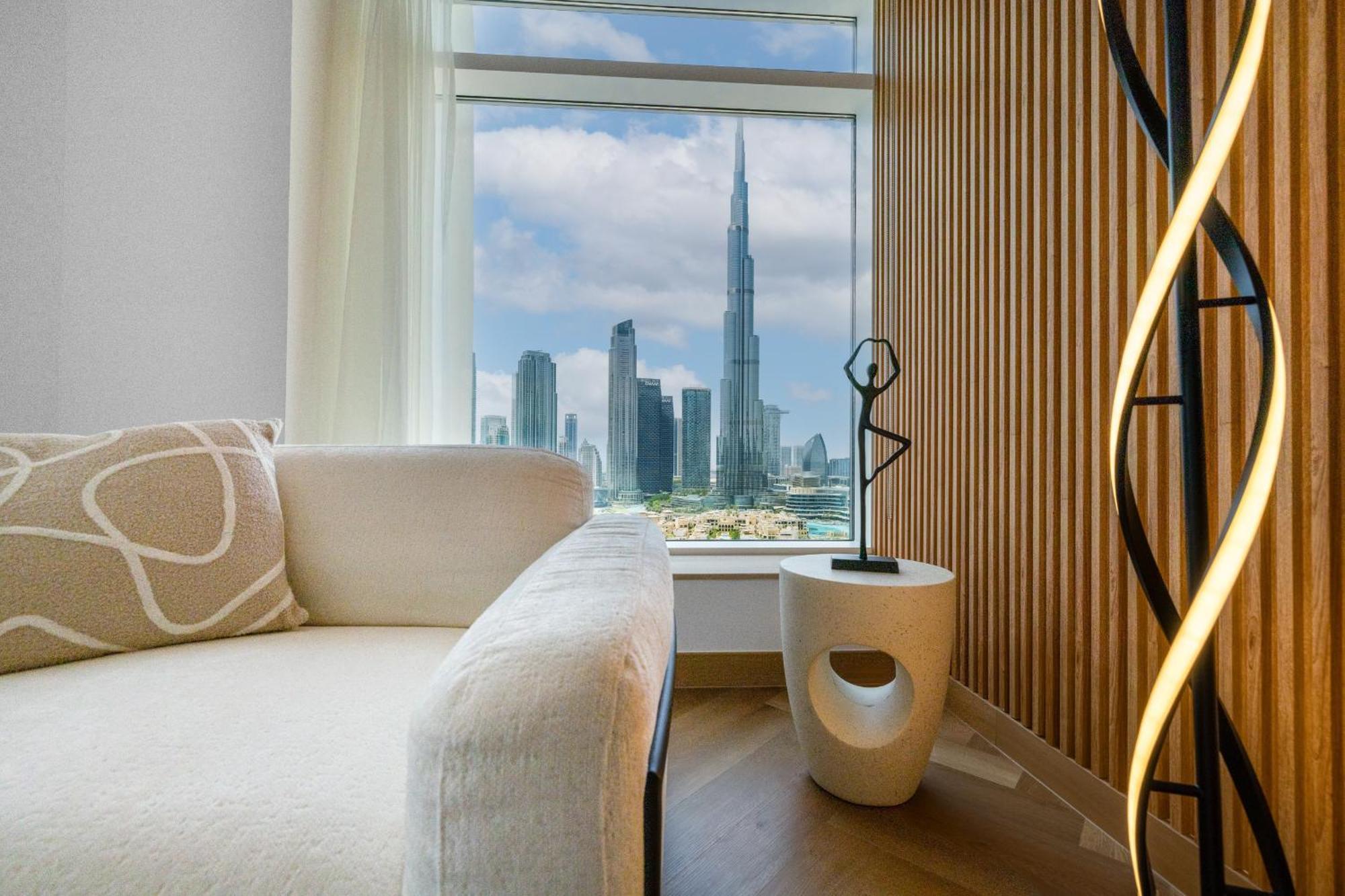 Upgraded Apartment With Stunning Burj Khalifa View Dubái Exterior foto